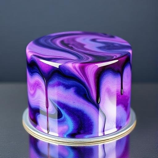 Mirror Glaze Cake